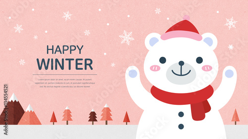 winter snowman illustration