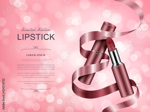 Elegant lipstick ads