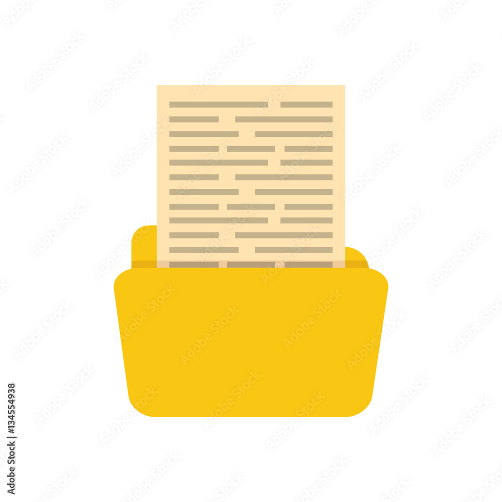 Folder business document icon vector illustration graphic design