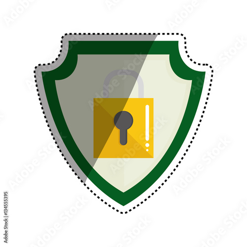 Padlock security symbol icon vector illustration graphic design photo