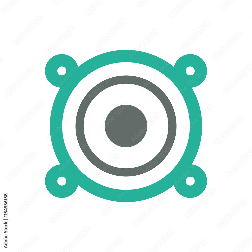 Music speaker technology icon vector illustration graphic design Music speaker technology icon vector illustration graphic design
