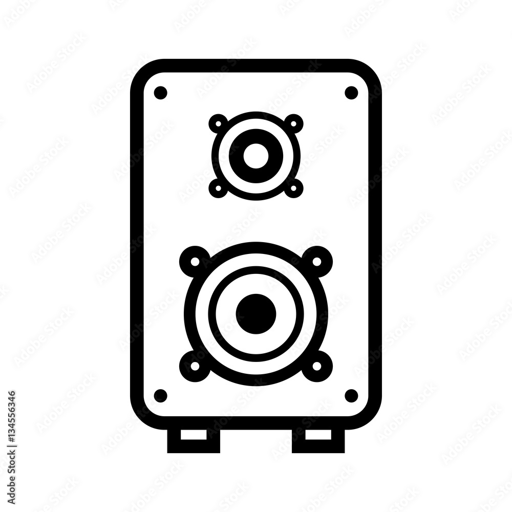 Music speaker technology icon vector illustration graphic design Music speaker technology icon vector illustration graphic design