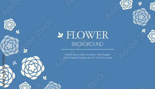 Floral background with frame illustration