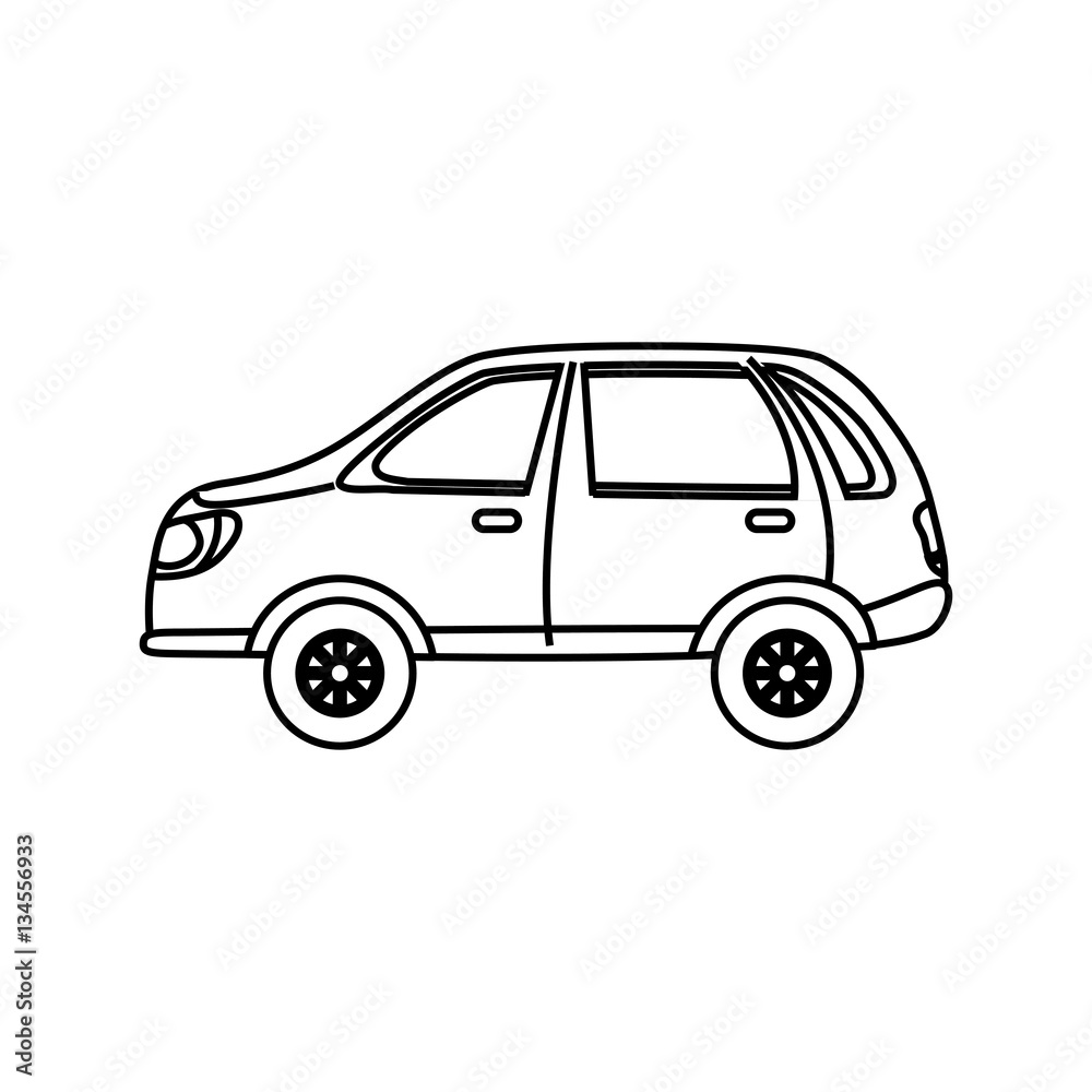 Car vehicle transport icon vector illustration graphic design