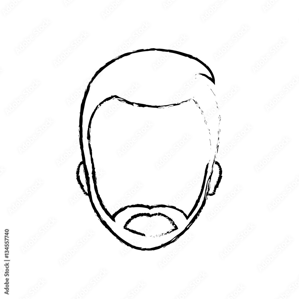 Man faceless head icon vector illustration graphic design Man faceless head icon vector illustration graphic design