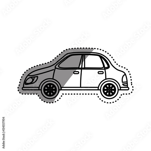 Fototapeta Naklejka Na Ścianę i Meble -  Car vehicle transport icon vector illustration graphic design