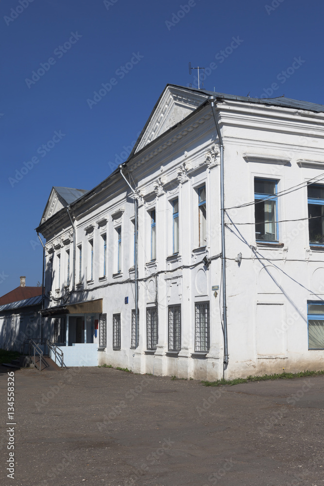 Fototapeta premium Building of the Interior Ministry of Russia in Totemsky District, Vologda Region, Russia