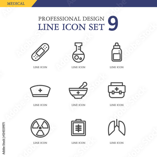 Medical Line Icon Set