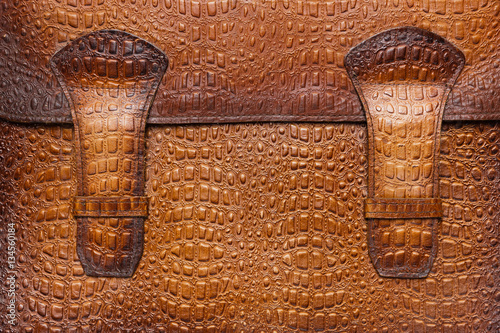 Plakat w ramie brown leather background or texture