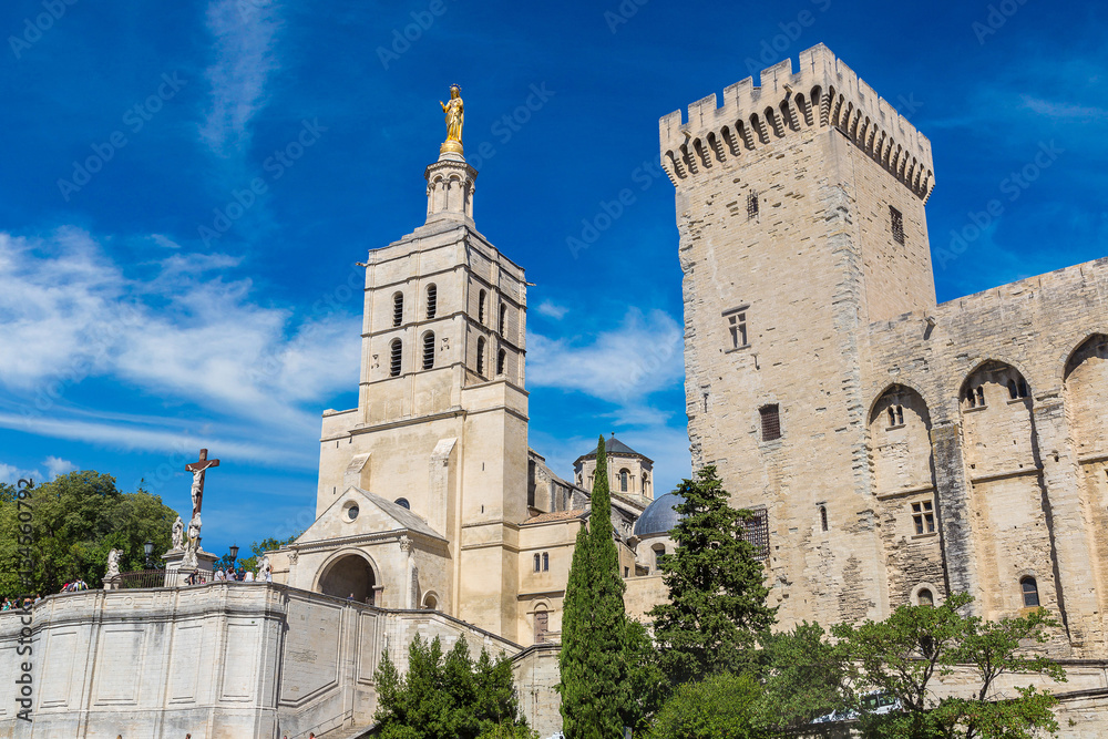 Cathedral and Papal palace in Avignon