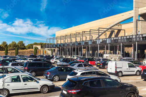 Toll station in France