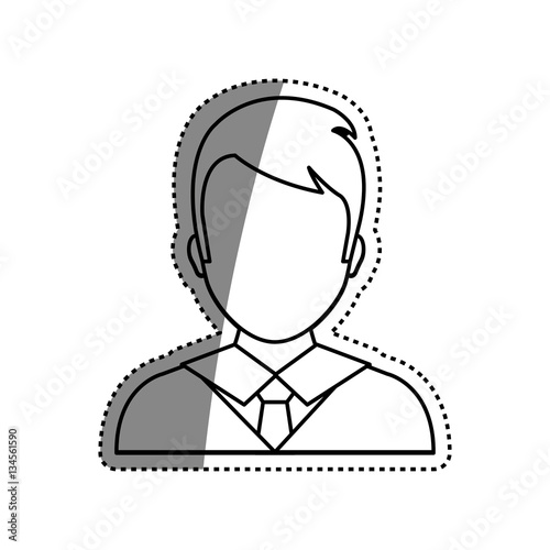 Businessman executive profile icon vector illustration graphic design © djvstock