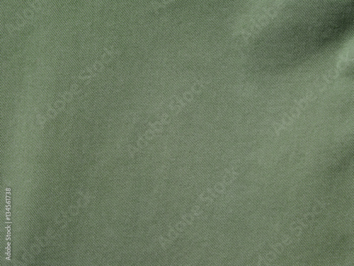 Foto Green khaki denim textile background