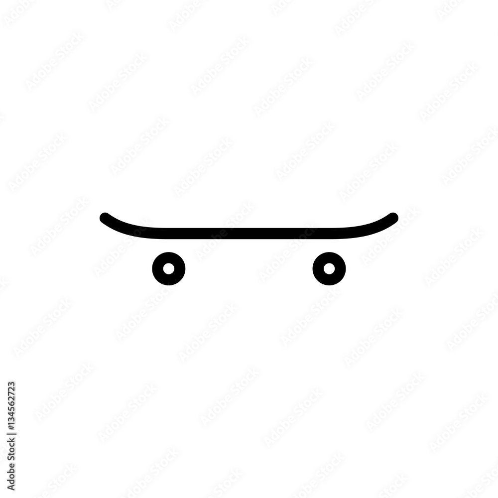 skateboard icon illustration
