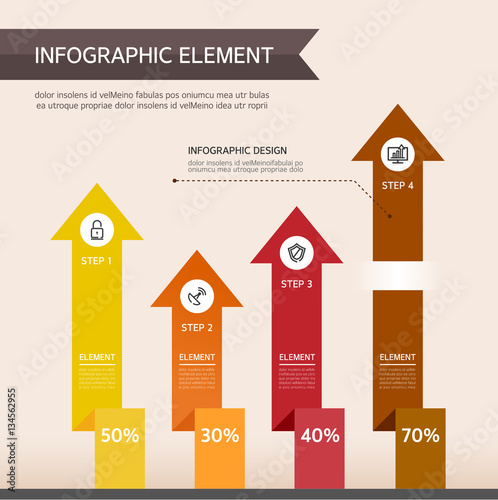 Business Info Graphic Illustration