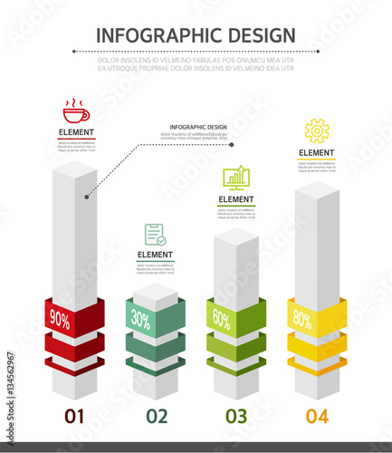 Business Info Graphic Illustration