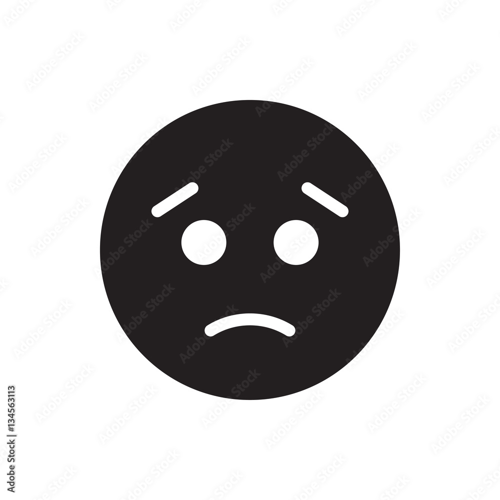 sad emoticon icon illustration sad emoticon icon illustration