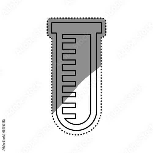 Flask chemistry glass icon vector illustration graphic design
