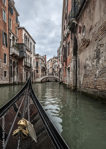 Venice-the pearl of the world architecture./The ancient city of Venice is in Italy on the Gulf of Venice. Famous streets - channels , the movement which is possible only by boat . © seregayu