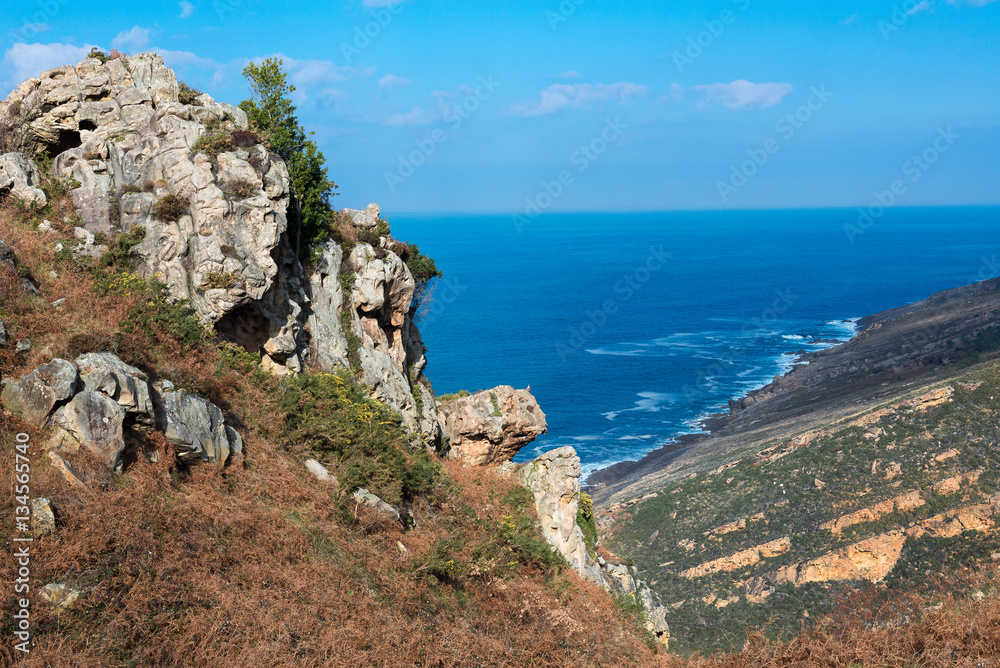 Cliffs of Jaizkibel, Guipuzcoa in Basque Country, Spain Cliffs of Jaizkibel, Guipuzcoa in Basque Country, Spain