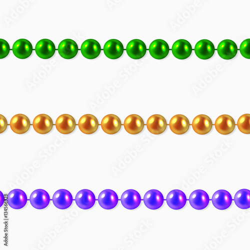 Mardi Gras beads seamless