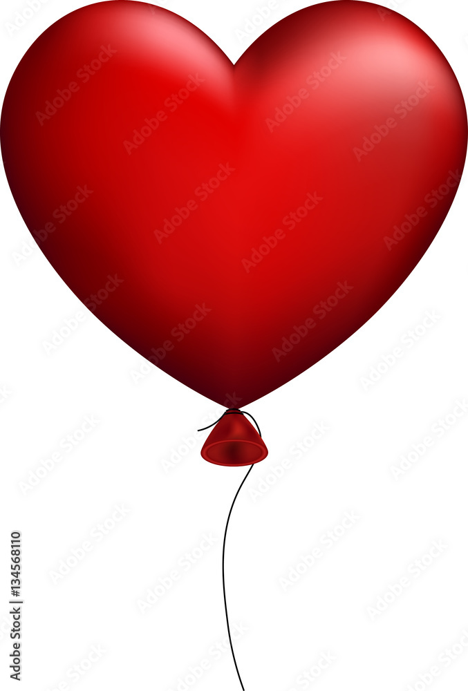 Valentine's love card with heart.