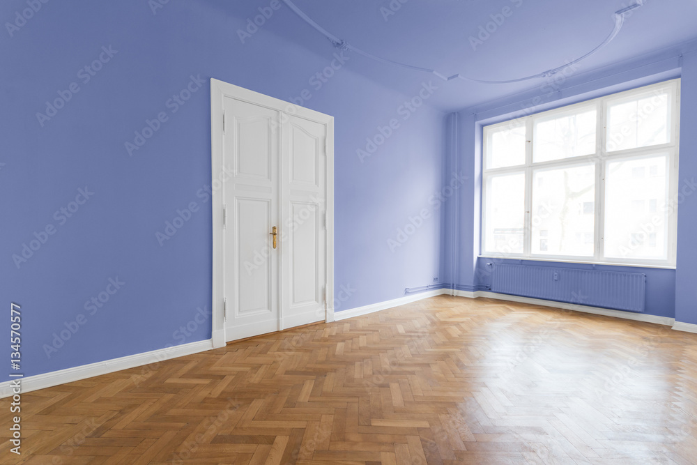 Obraz premium Wohnzimmer renoviert Zimmer, Altbau Wohnung