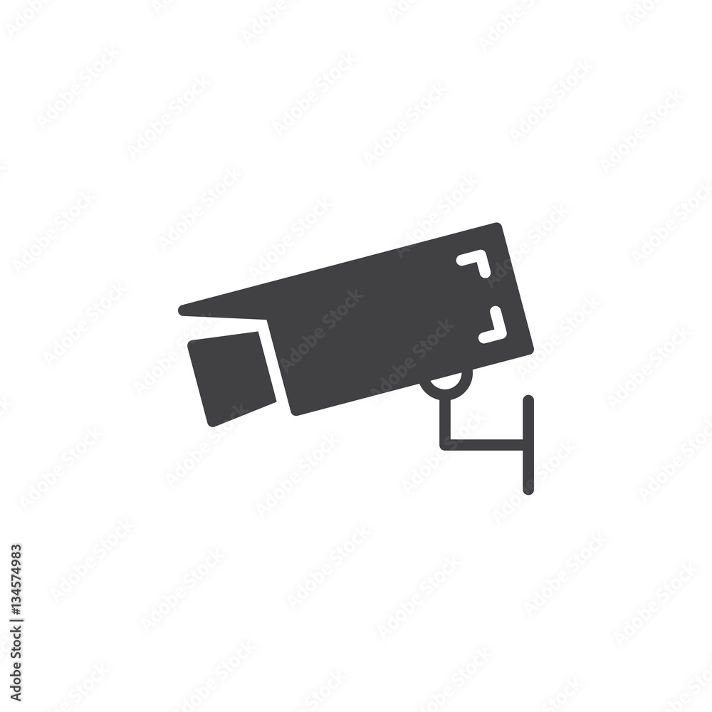 Wall mount camera icon vector, filled flat sign, solid pictogram isolated on white. Surveillance symbol, logo illustration Wall mount camera icon vector, filled flat sign, solid pictogram isolated on white. Surveillance symbol, logo illustration
