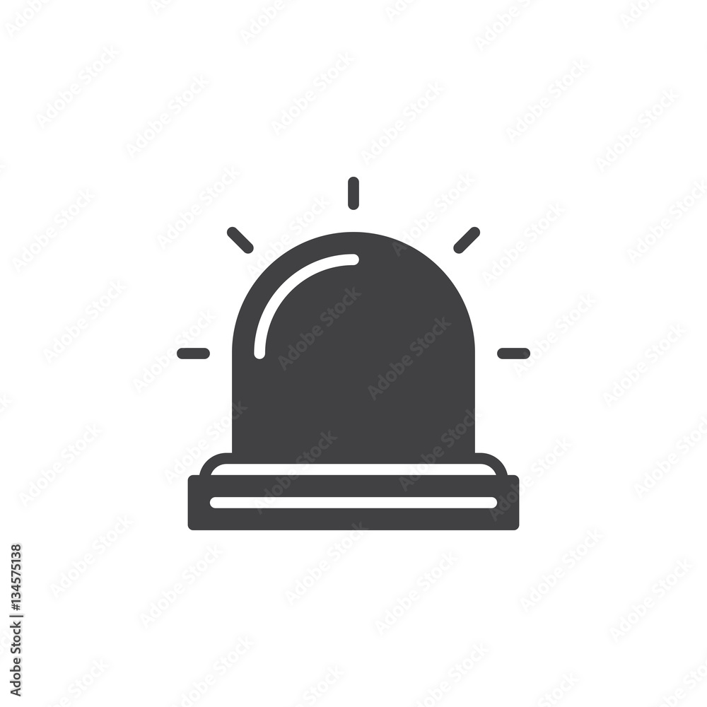 Flasher , Alarm lamp icon vector, filled flat sign, solid pictogram isolated on white. Symbol, logo illustration Flasher , Alarm lamp icon vector, filled flat sign, solid pictogram isolated on white. Symbol, logo illustration