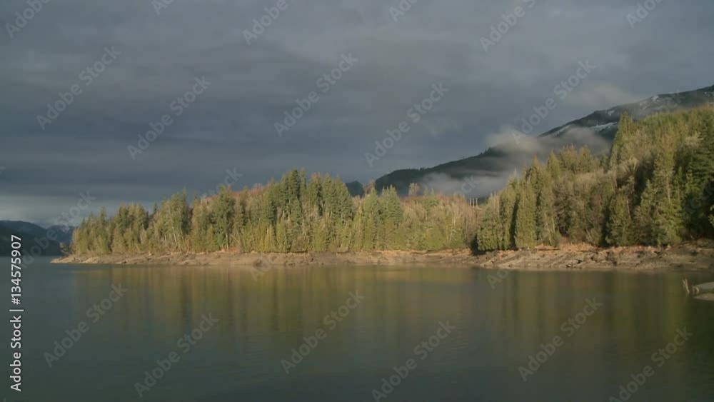 Morning Clouds on Mountain Lake Morning Clouds on Mountain Lake