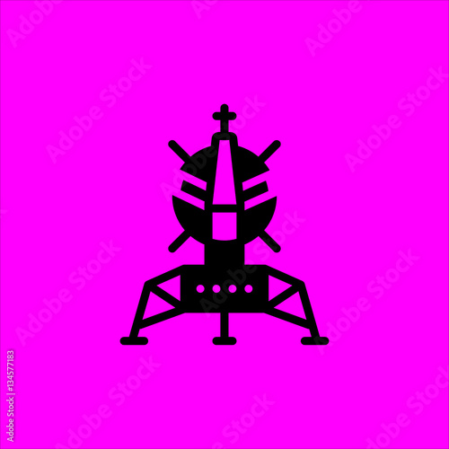lander icon flat disign