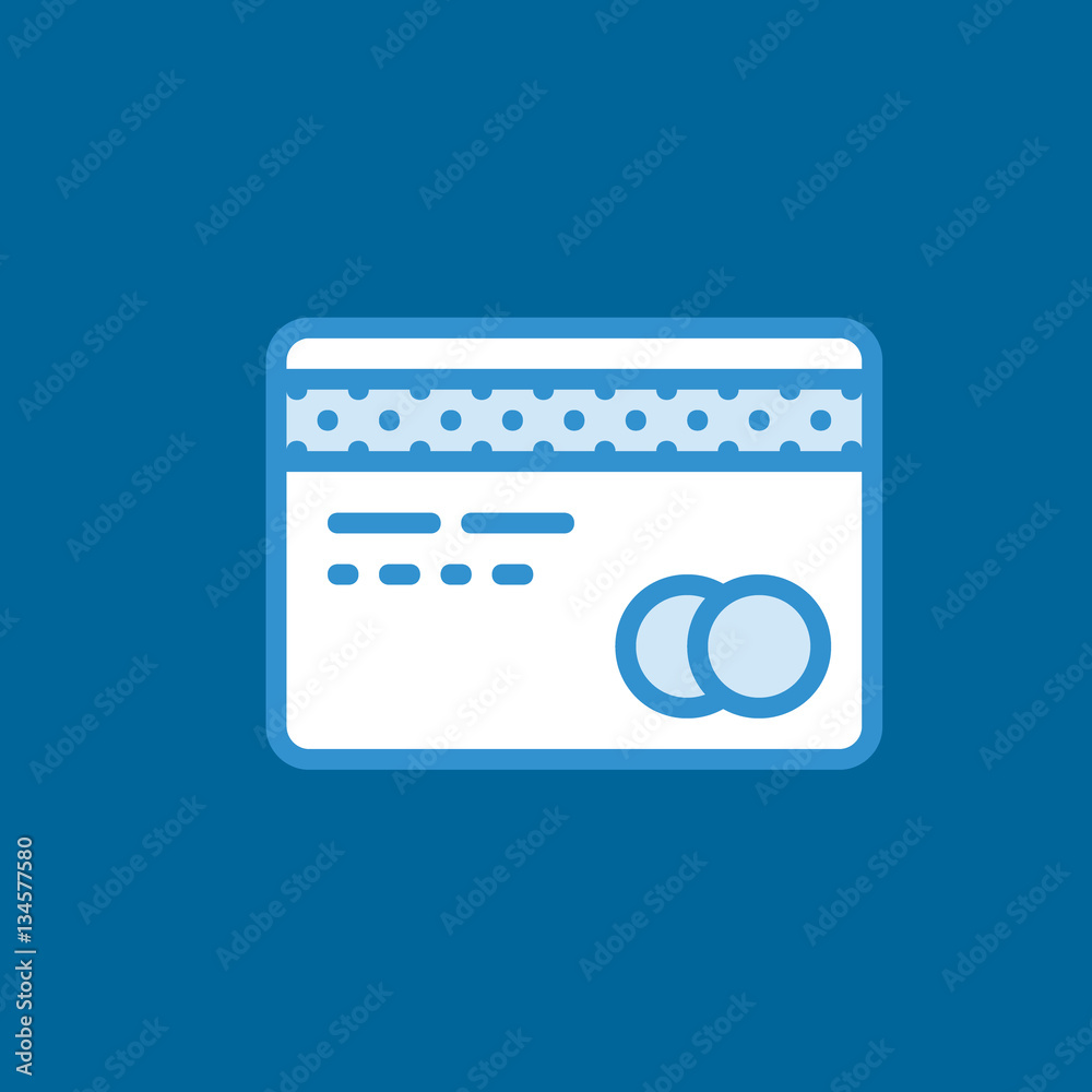 credit card icon flat disign credit card icon flat disign