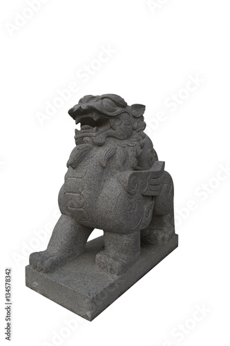 Chinese stone sculpture on isolated