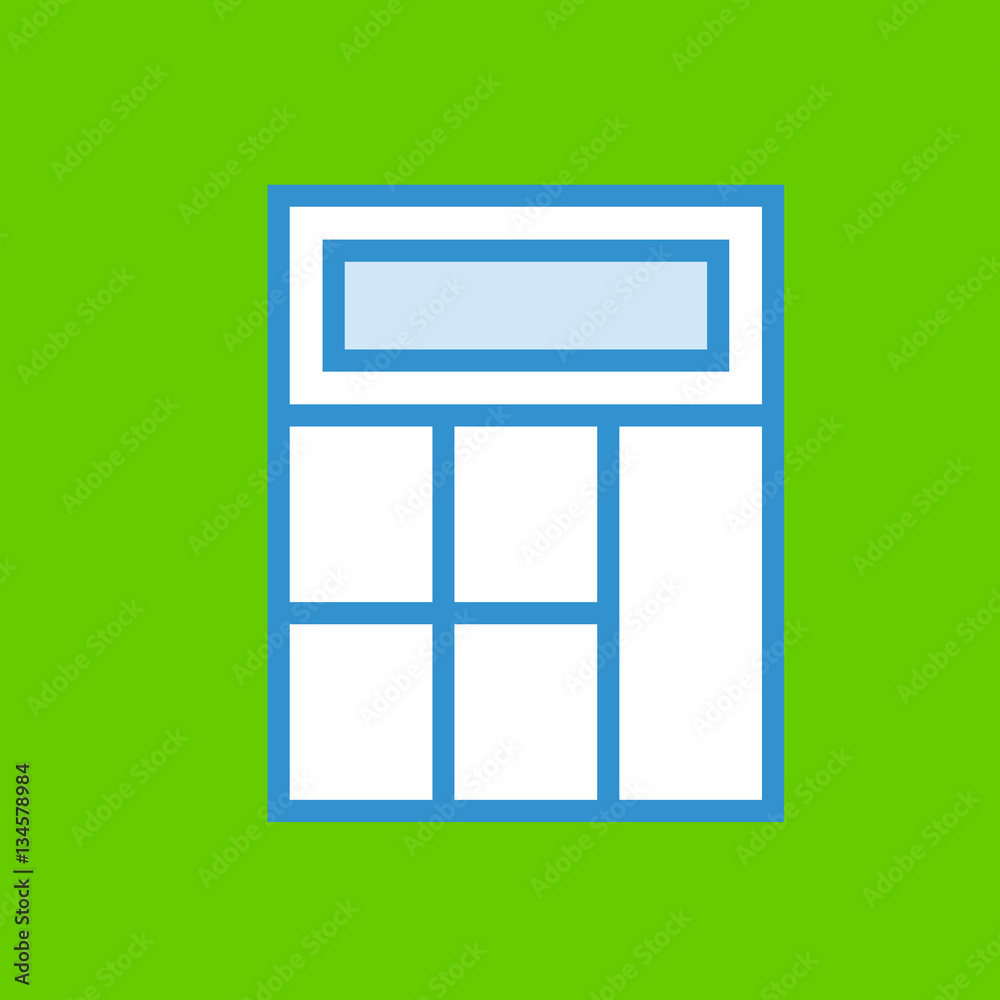 calculator icon flat disign calculator icon flat disign