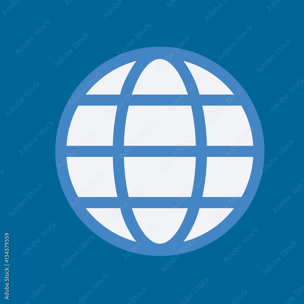 globe icon flat disign globe icon flat disign