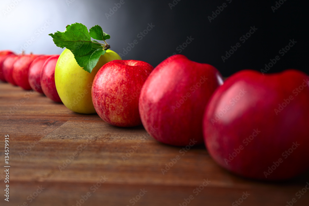 ripe juicy apples