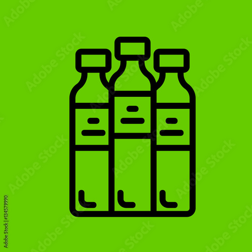 water bottle icon flat disign