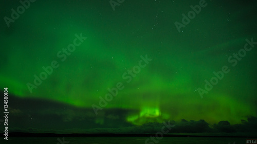 Northern Lights over Petrozavodsk. Karelia