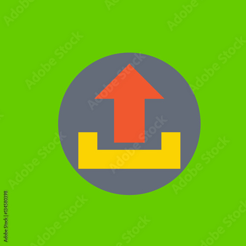 upload icon flat disign