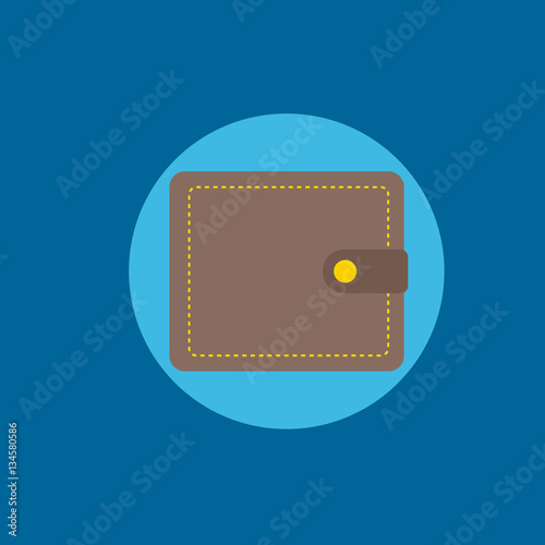 wallet icon flat disign