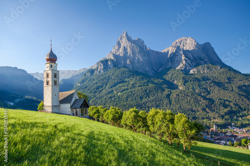 Obraz na płótnie Seis am Schlern, Dolomites, South Tyrol, Italy w salonie