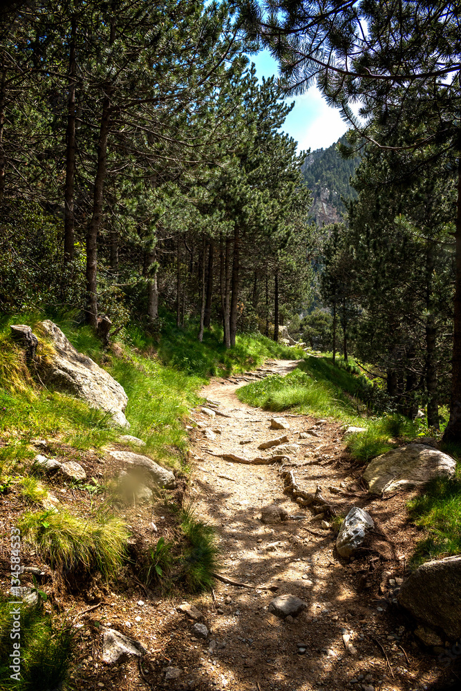 Landscape from Valley of Nuria in Spain Landscape from Valley of Nuria in Spain
