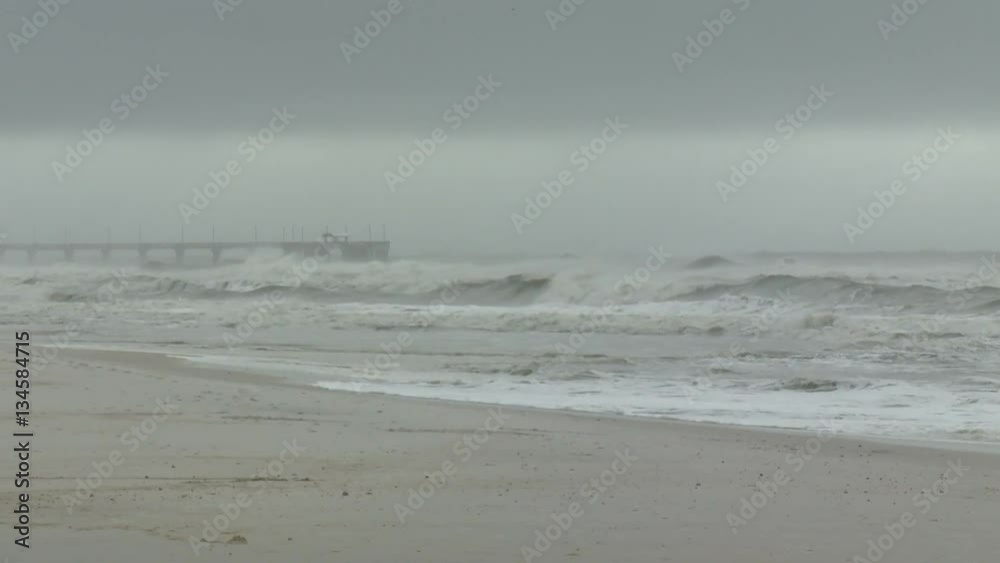 Wave Crash on Alabama Beach During Tropical Storm Wave Crash on Alabama Beach During Tropical Storm
