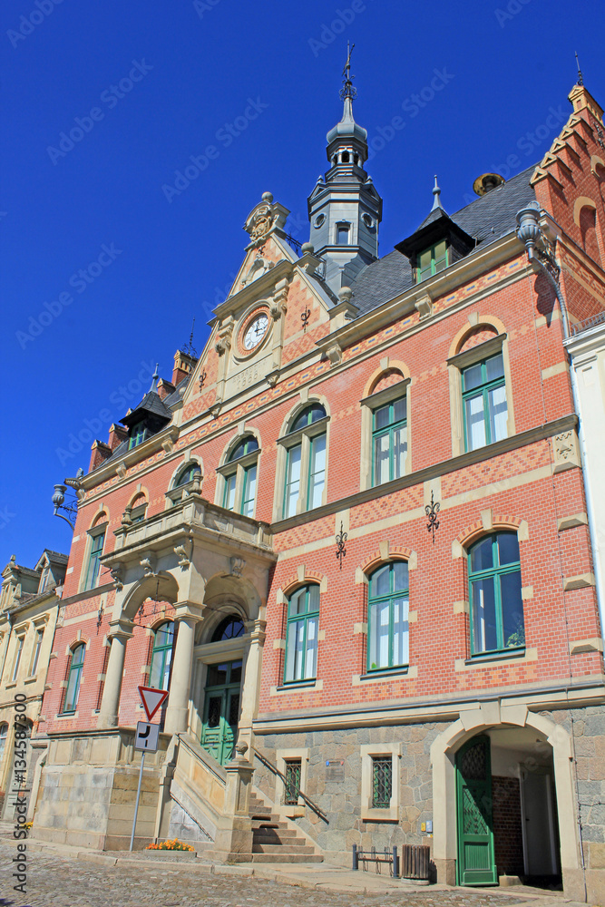 Rathaus in Dahlen (1888, Sachsen)