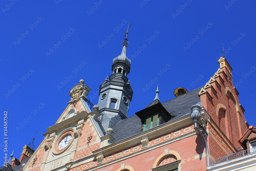 Fototapeta premium Rathaus in Dahlen (1888, Sachsen)