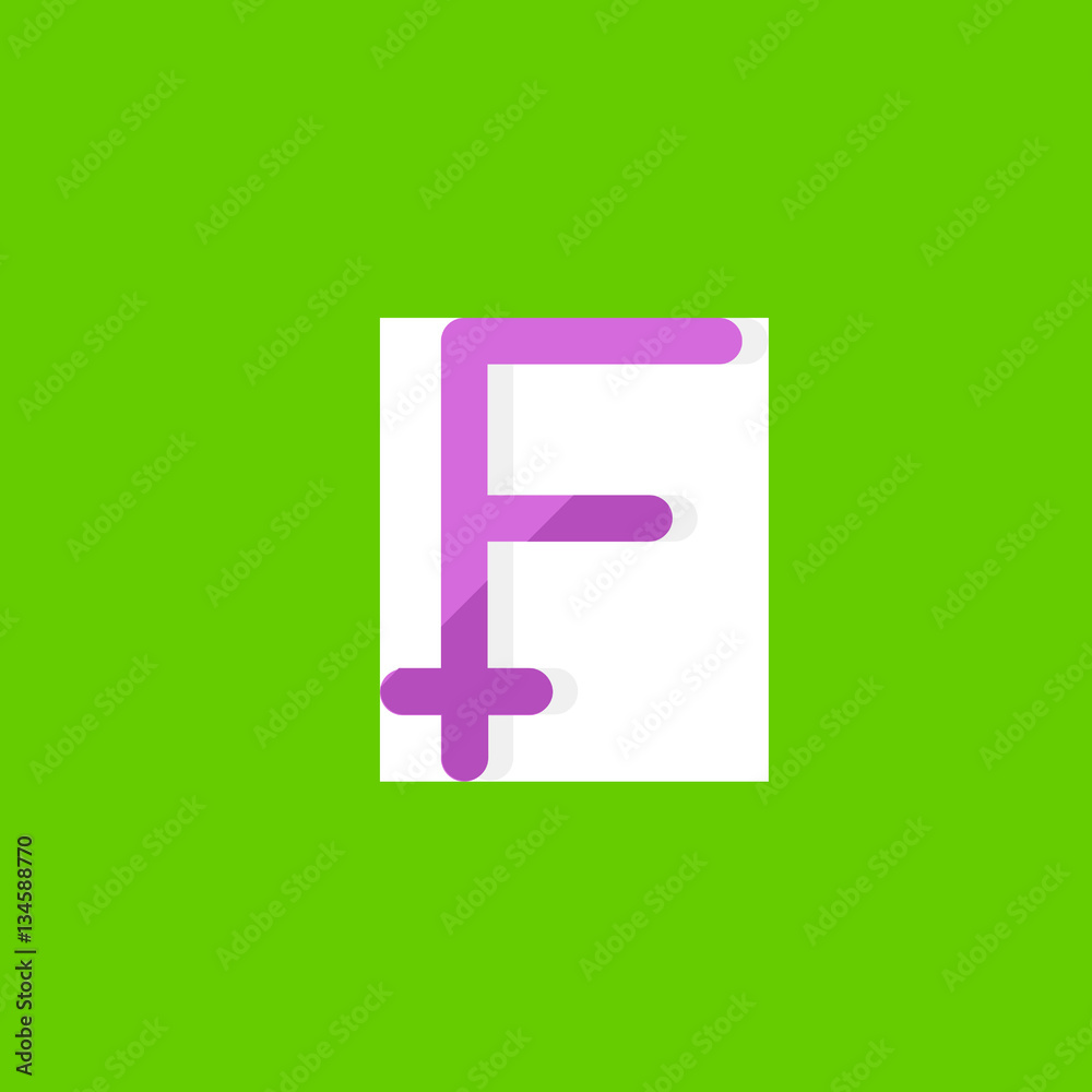 franc icon flat disign
