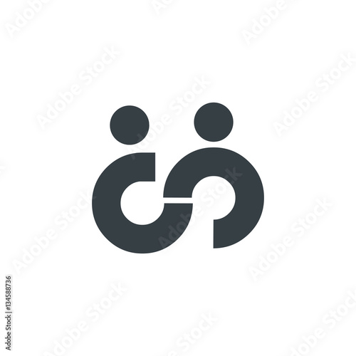 Community abstract icon design logo