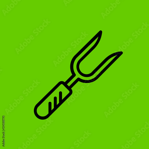 fork icon flat disign