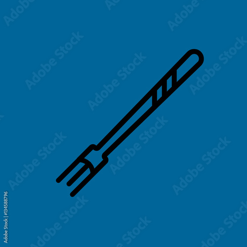 fork icon flat disign