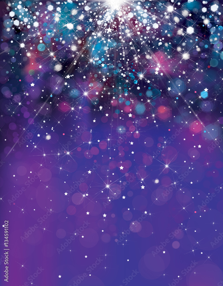 Naklejka premium Vector abstract blue sparkle, glitter background.